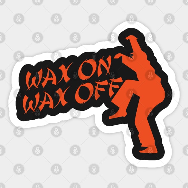 Wax on Wax off Sticker by Meta Cortex